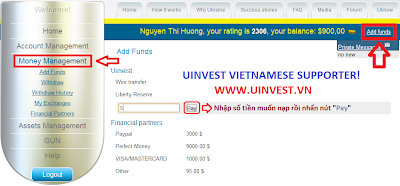 Hướng dẫn nạp và rút tiền trong Uinvest 1 - Nap tien 1